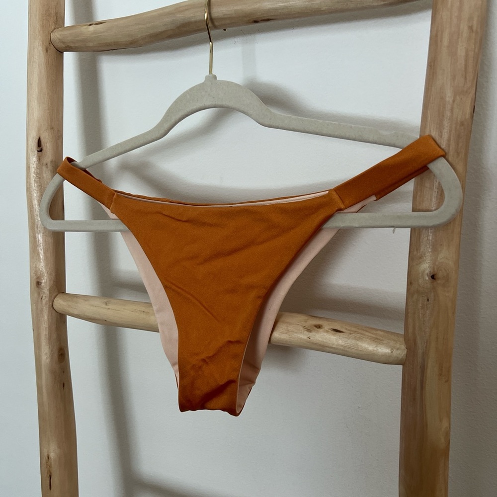 LA Hearts Pacsun Burnt Orange Metallic Bikini Bottom